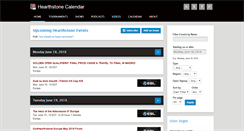 Desktop Screenshot of hearthstonecalendar.com